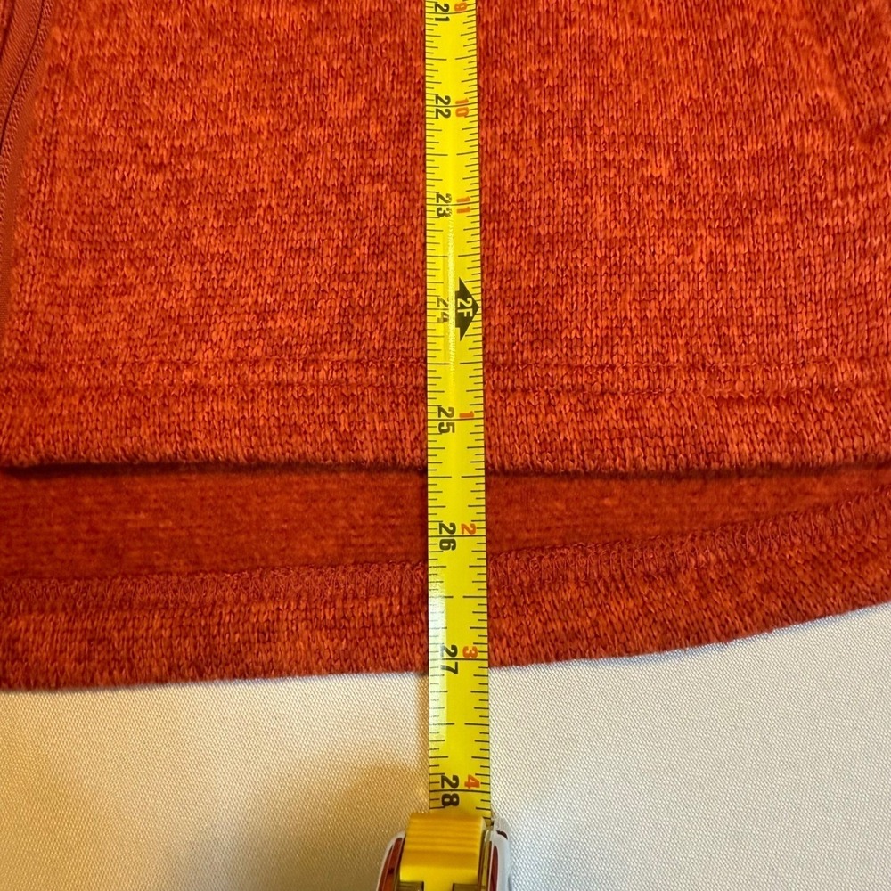 Orvis Fleece Vest Orange Zip Down Pockets Outdoor Hiking Travel Unisex XL - Picture 11 of 13